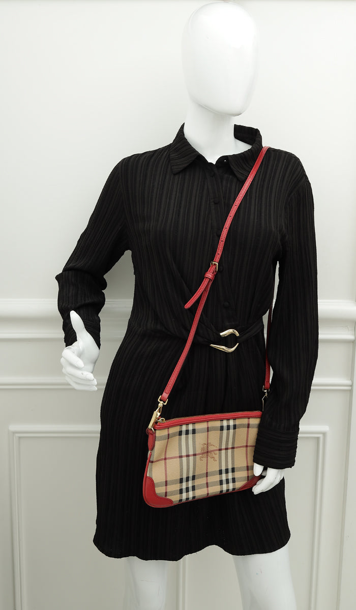 Burberry Multicolor Haymarket Crossbody Bag