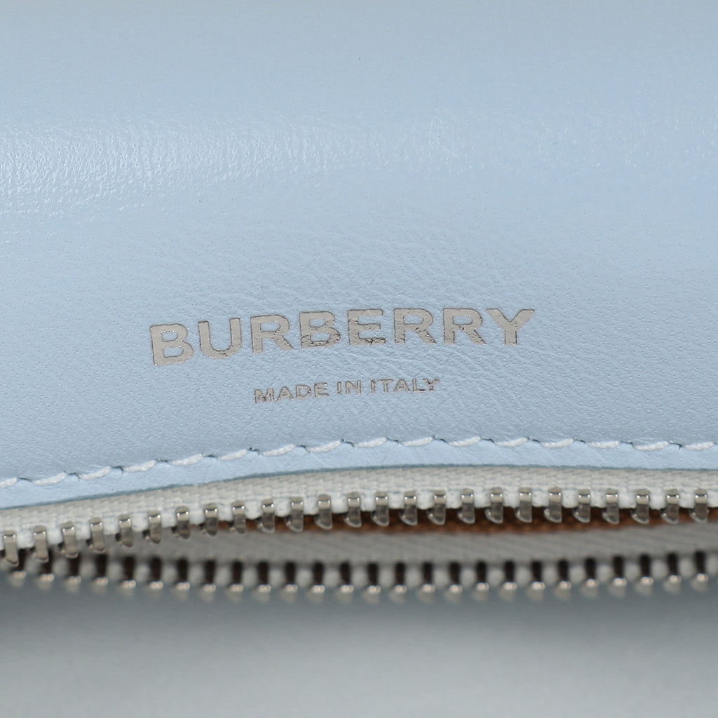 Burberry Pale Blue Soft Olympia Small Chain Bag