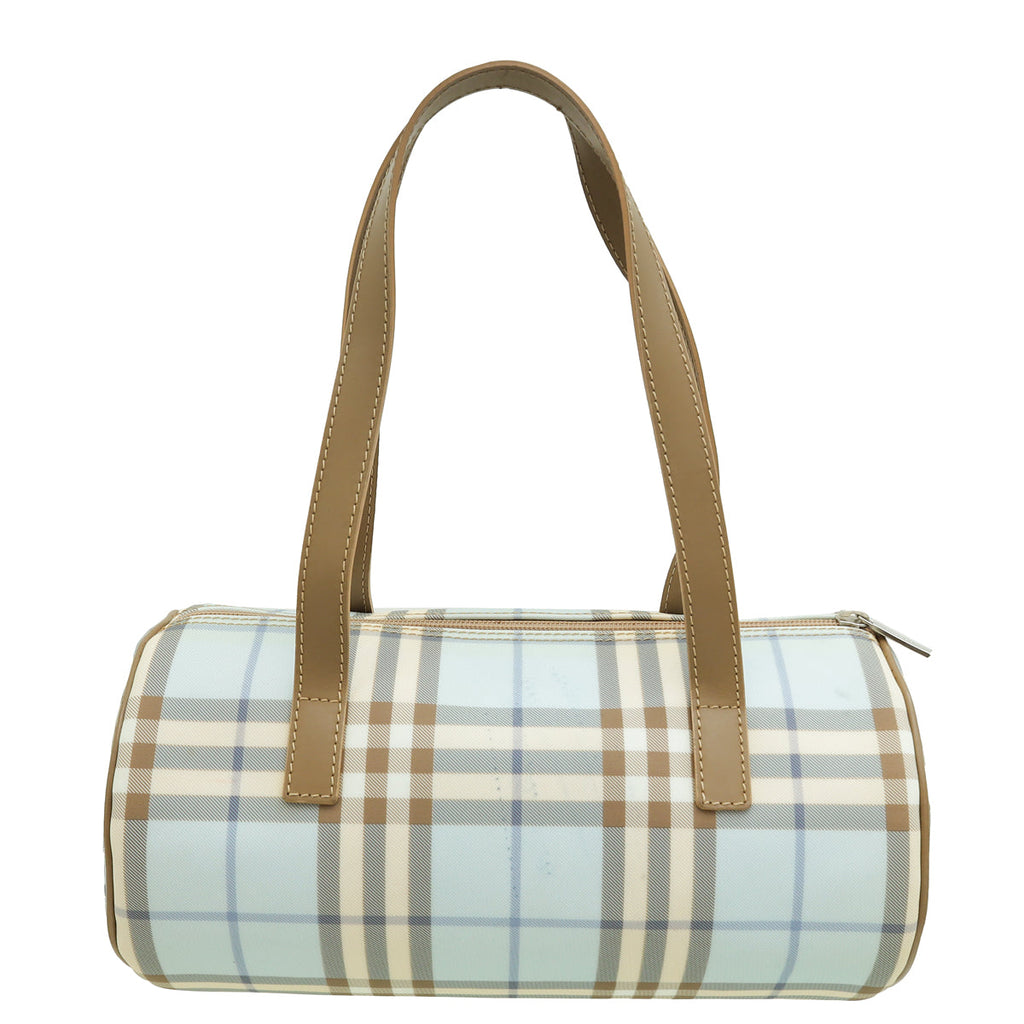 Burberry Multicolor Nova Check PVC Boston Bag