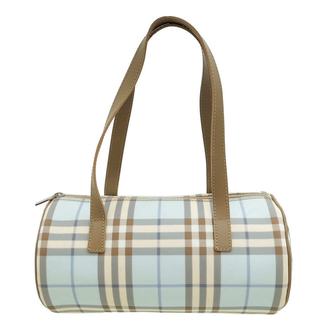 Burberry Multicolor Nova Check PVC Boston Bag