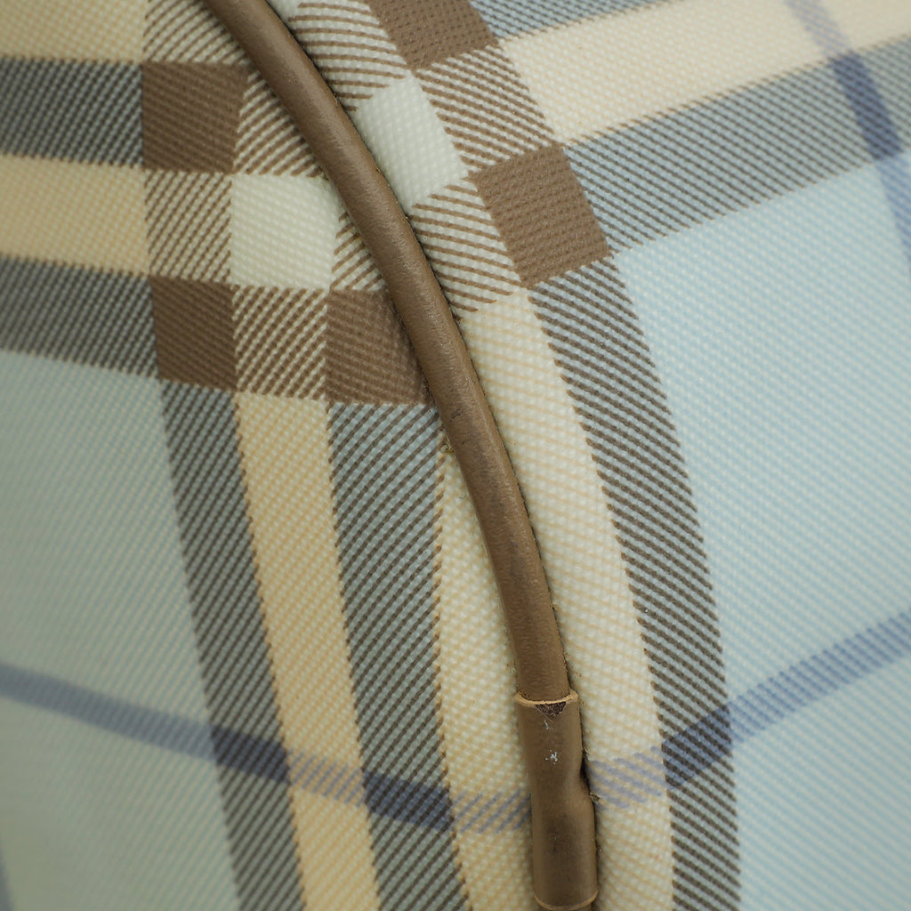 Burberry Multicolor Nova Check PVC Boston Bag