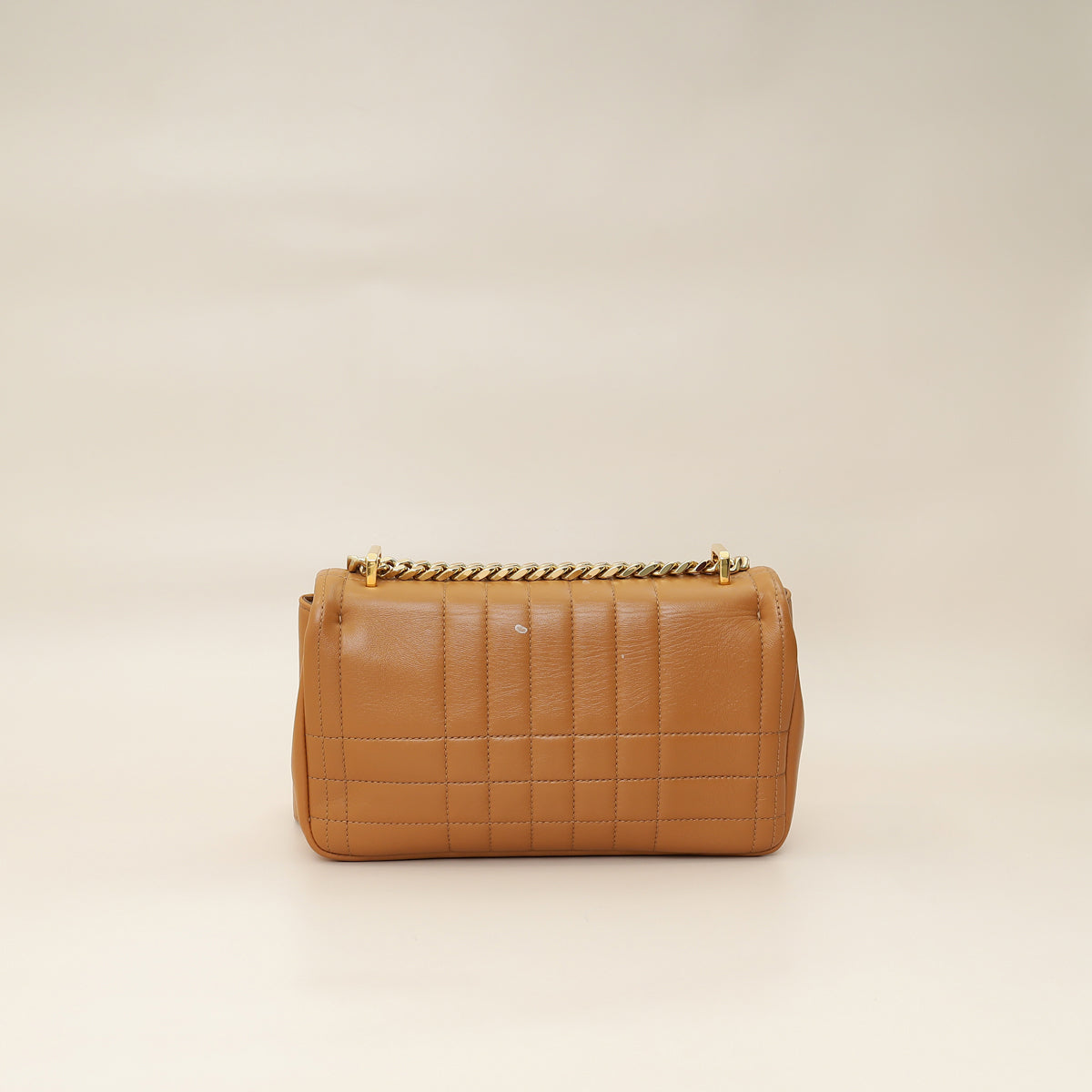 Burberry Caramel Lola Quilted Small Lola Chain Bag