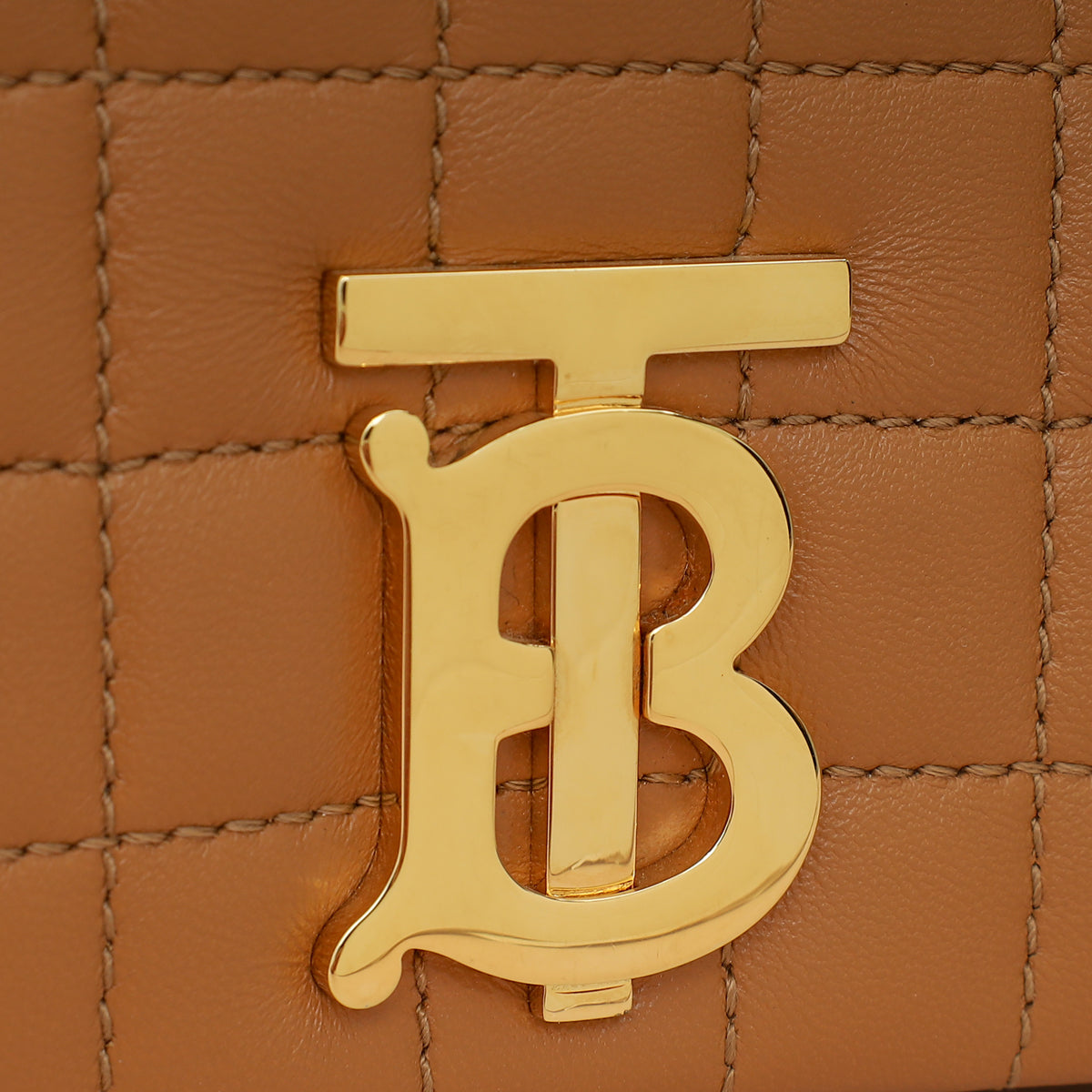 Burberry Caramel Lola Quilted Small Lola Chain Bag