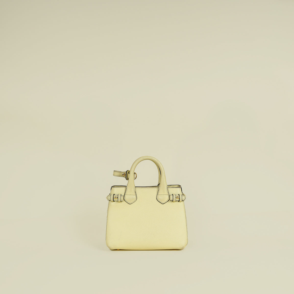 Burberry Light Yellow Banner Mini Tote Bag