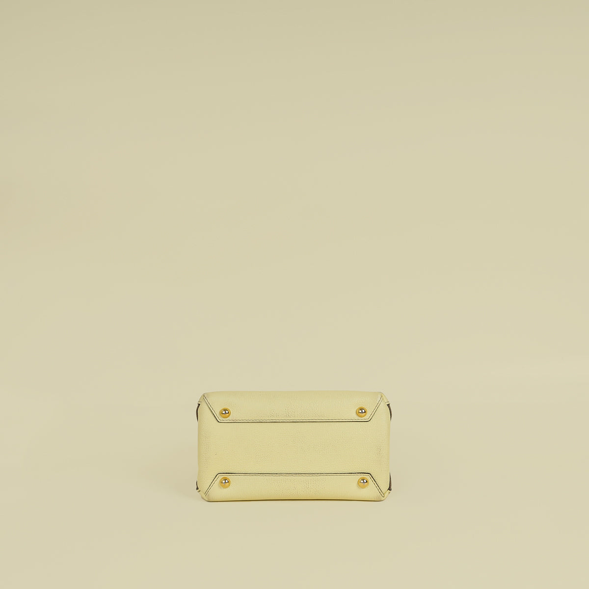 Burberry Light Yellow Banner Mini Tote Bag