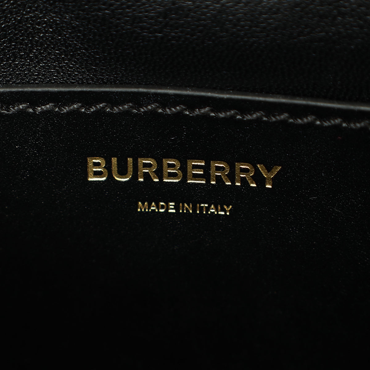 Burberry Black TB Logo Chain Belt Bag