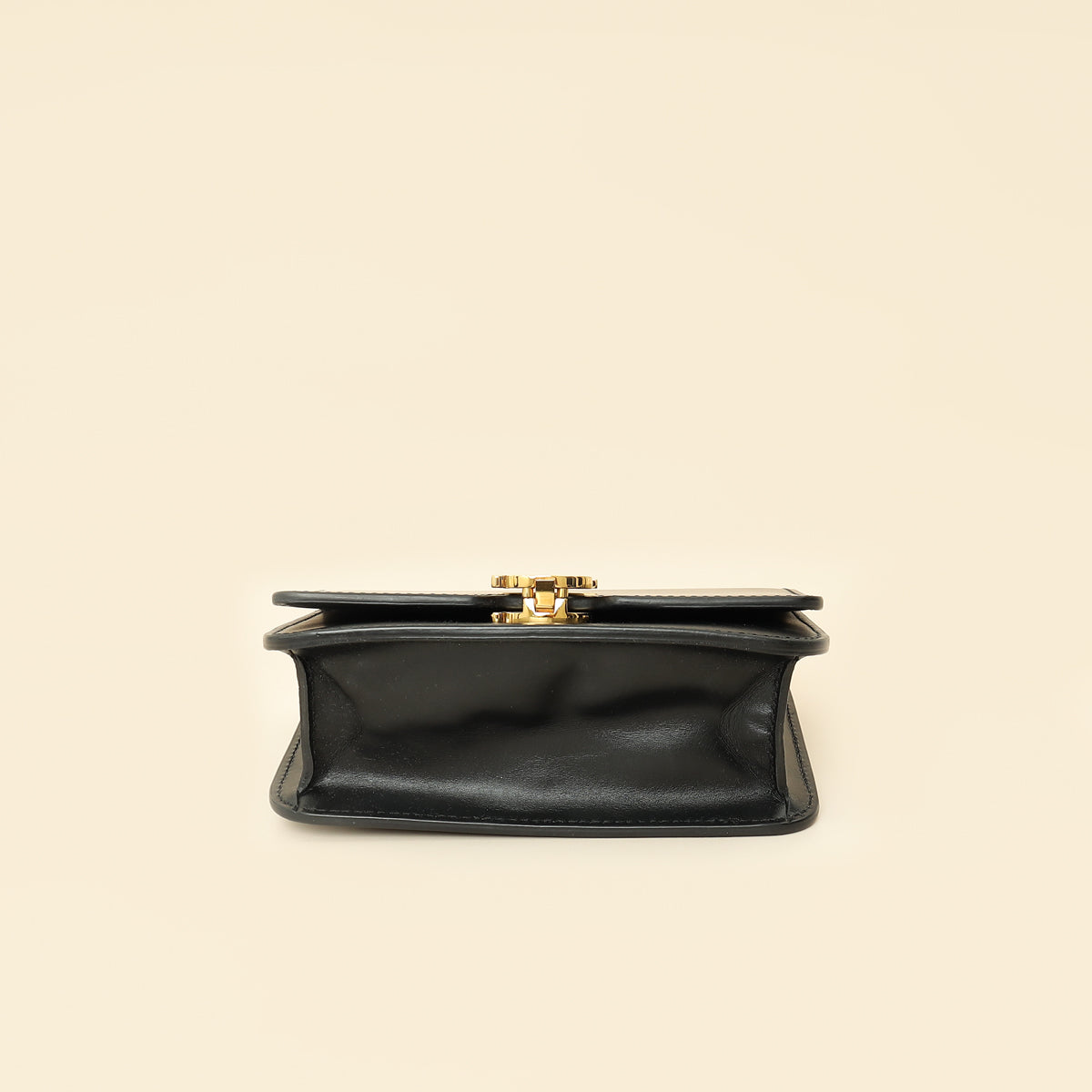 Burberry Black TB Logo Chain Belt Bag