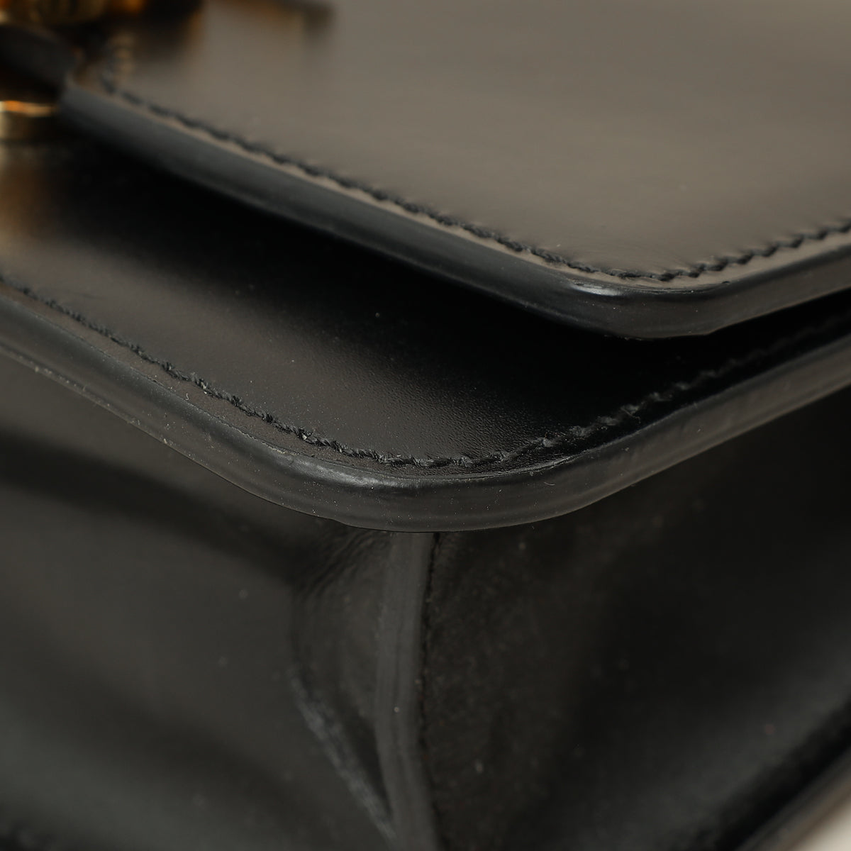 Burberry Black TB Logo Chain Belt Bag