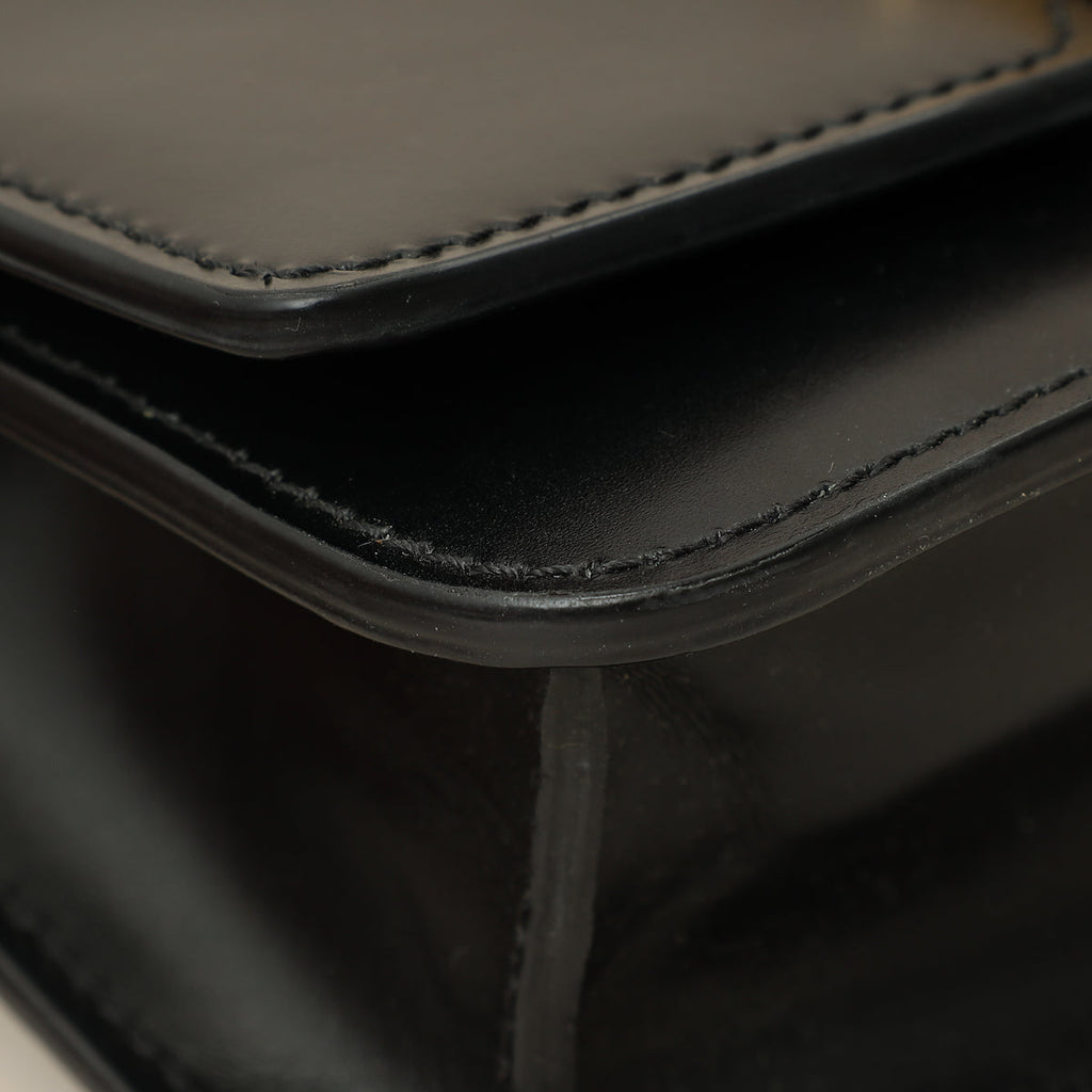 Burberry Black TB Logo Chain Belt Bag