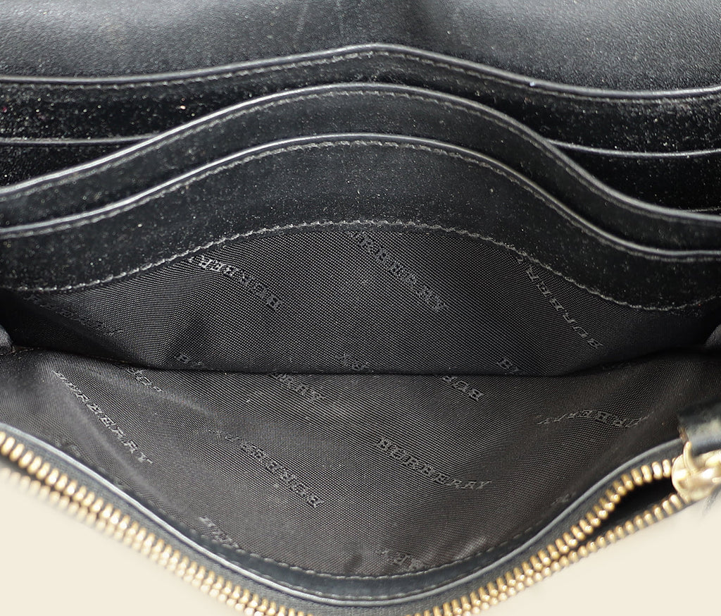 Burberry Black Continental Wallet