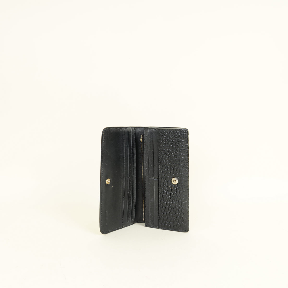 Burberry Black Continental Wallet