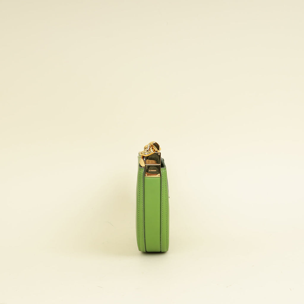 Burberry Green Olympia Mini Chain Zip Bag