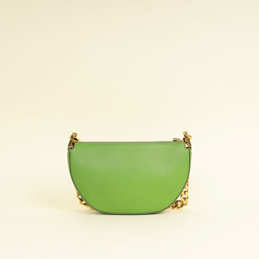 Burberry Green Olympia Mini Chain Zip Bag