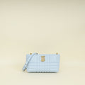 Burberry Pale Blue Lola Small Quilted Shoulder Bag