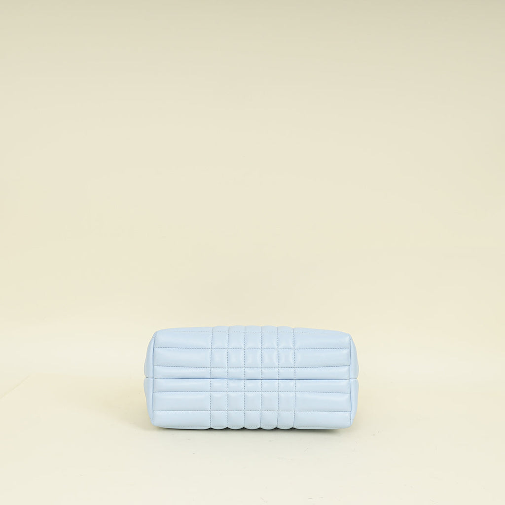 Burberry Pale Blue Lola Small Quilted Shoulder Bag