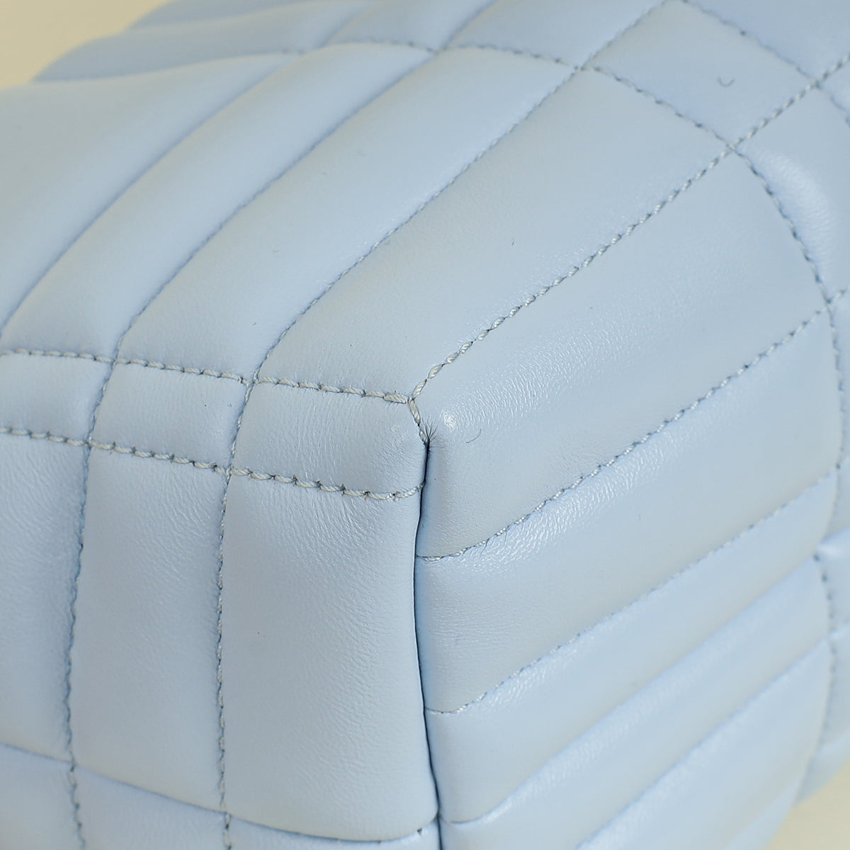 Burberry Pale Blue Lola Small Quilted Shoulder Bag
