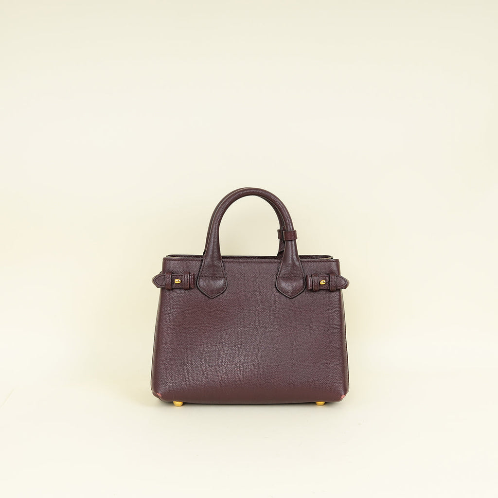 Burberry Bicolor Banner Tote Small Bag