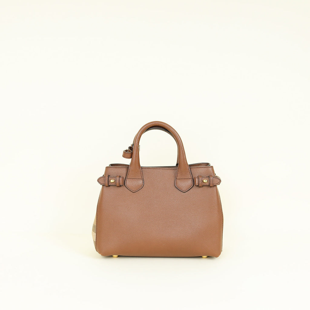 Burberry Tan Banner Tote Small Bag
