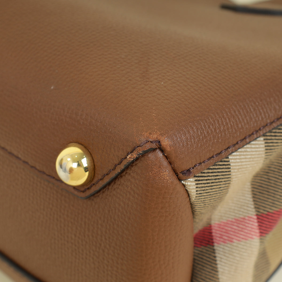 Burberry Tan Banner Tote Small Bag