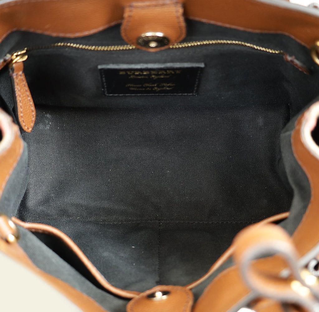 Burberry Tan Banner Tote Small Bag
