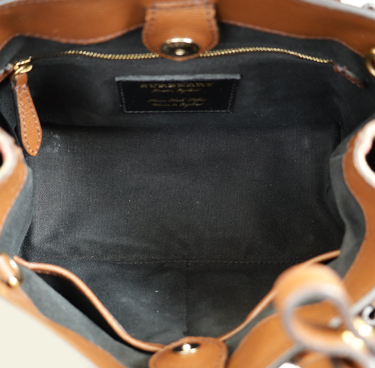 Burberry Tan Banner Tote Small Bag