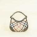 Burberry Bicolor Super Nova Check Hernville Star Studded Hobo Bag