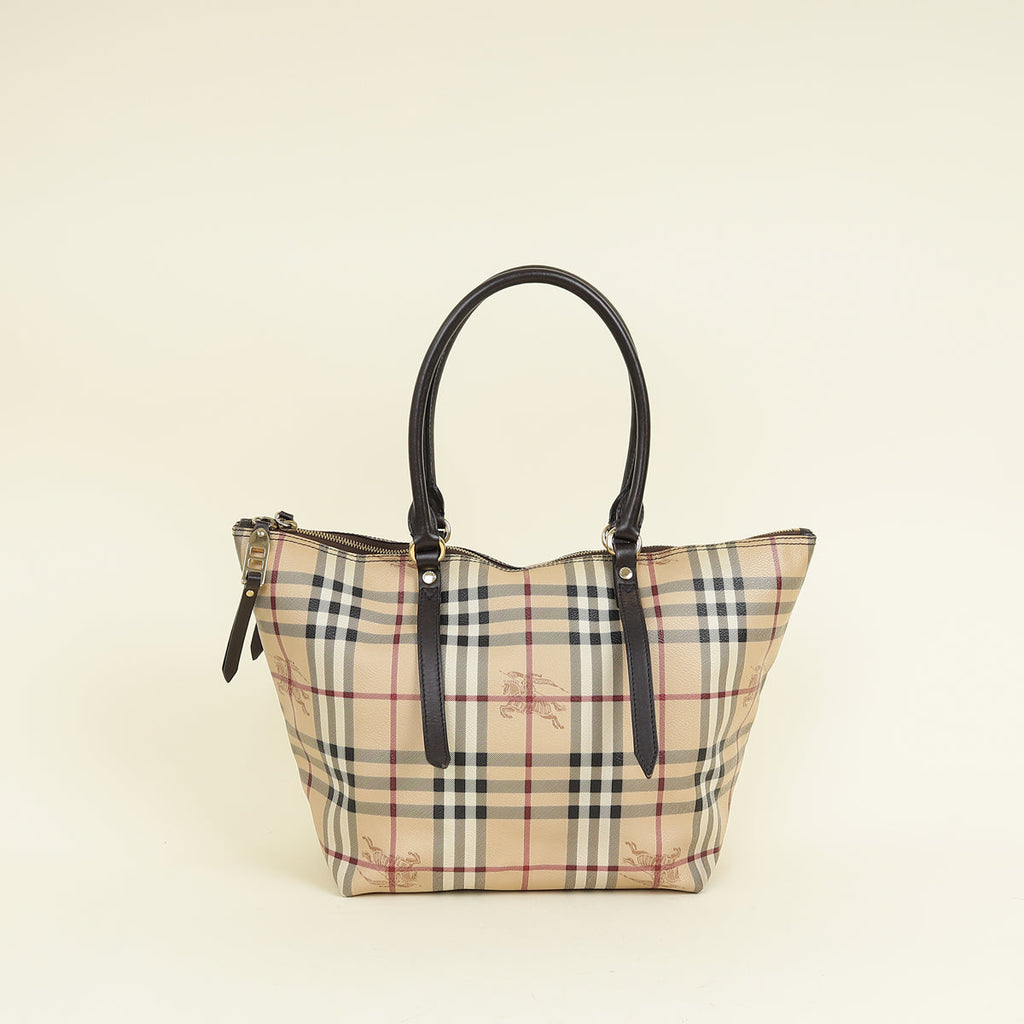 Burberry Beige Haymarket Check Salisbury Tote Bag