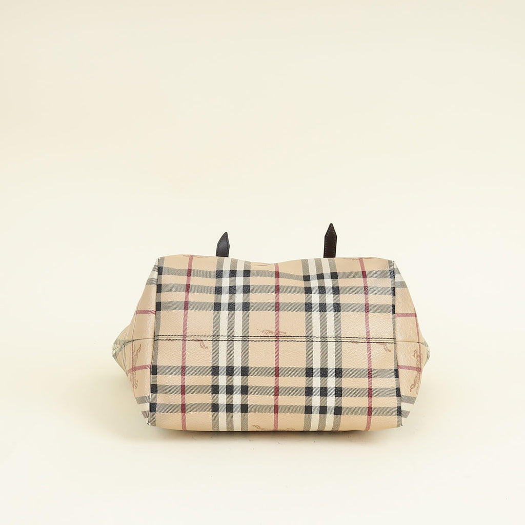 Burberry Beige Haymarket Check Salisbury Tote Bag