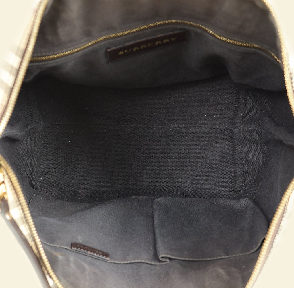 Burberry Beige Haymarket Check Salisbury Tote Bag