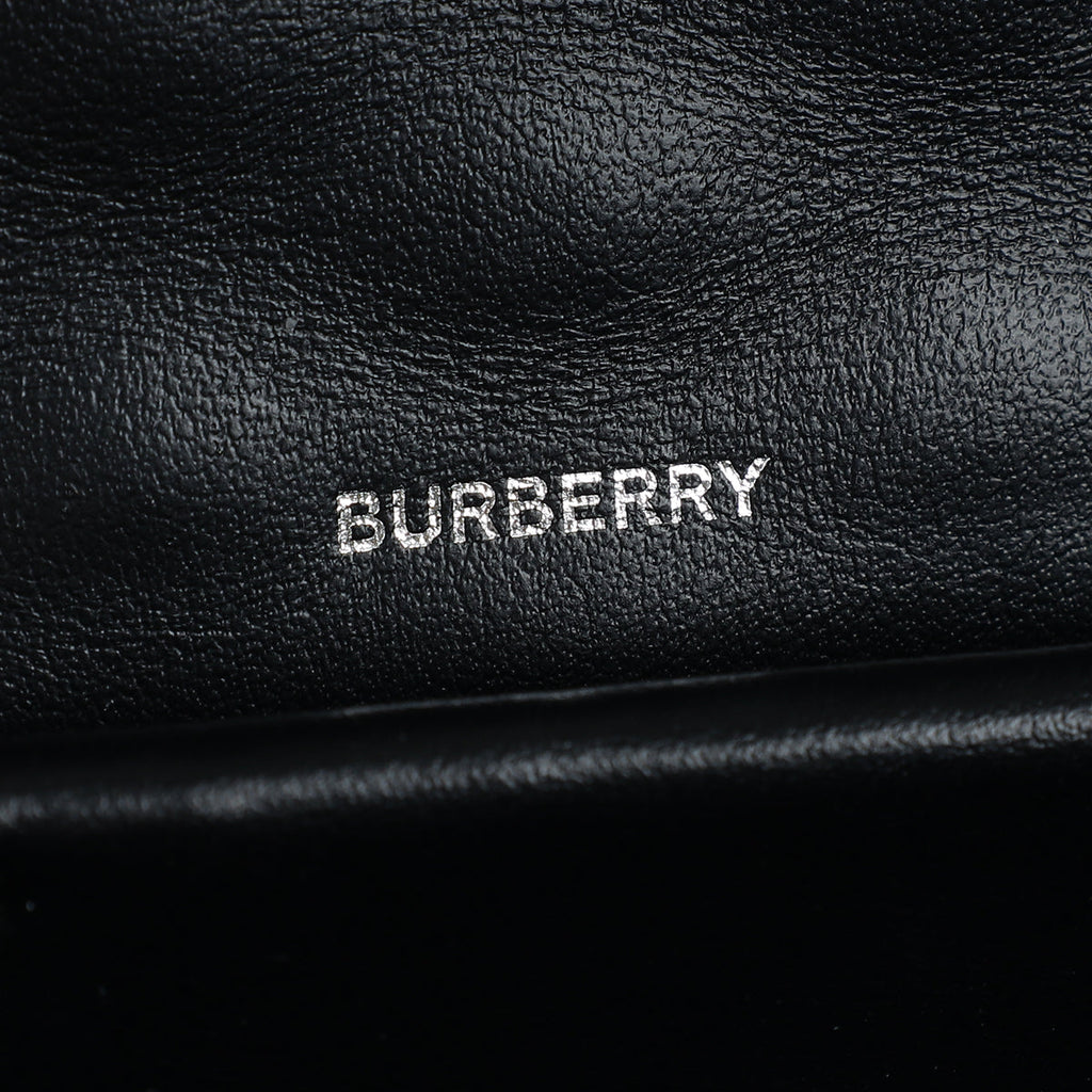 Burberry Black TB Logo Studded Mini Chain Bag