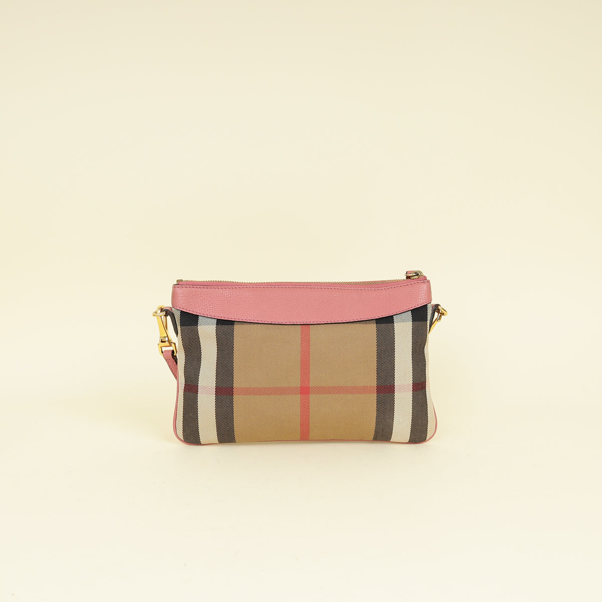 Burberry Bicolor House Check Derby Peyton Crossbody Bag