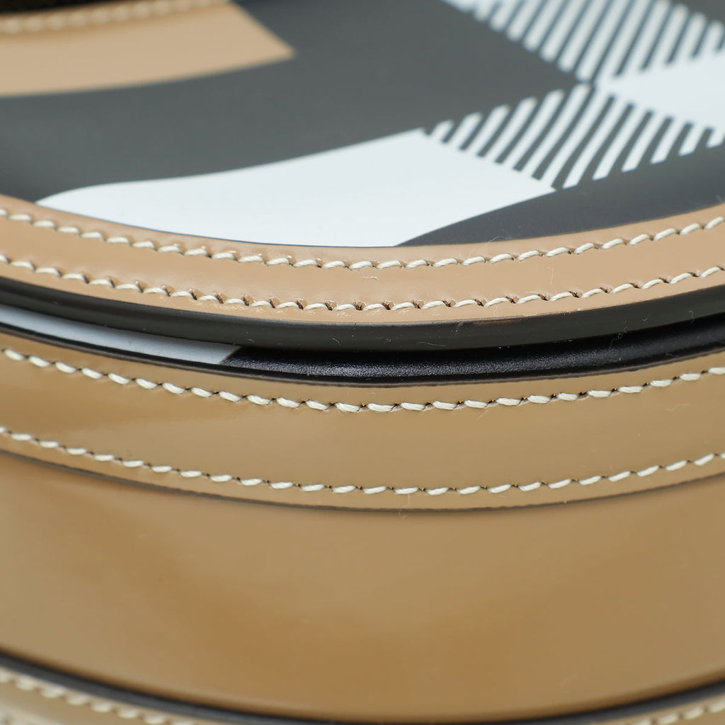 Burberry Tricolor Check Print Olympia Flap Bag