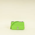 Burberry Brilliant Green Quilted Lola Small Flap Chain Bag