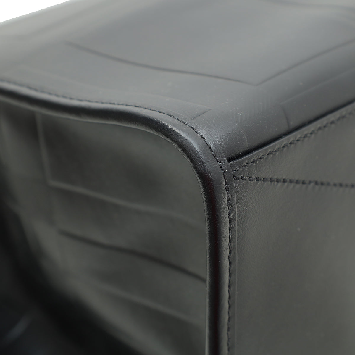 Burberry Black Embossed Check Denny Tote Bag