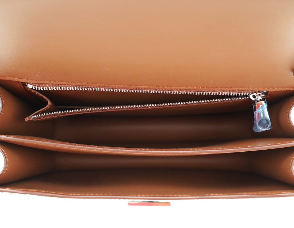 Burberry Malt Brown TB Flap Medium Bag