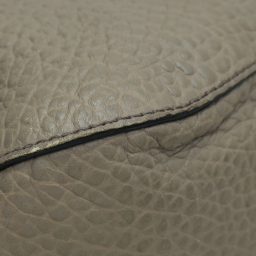 Burberry Etoupe Heritage Grain Small Orchard Bowling Bag