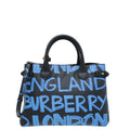 Burberry Bicolor Graffiti Banner Tote Medium Bag