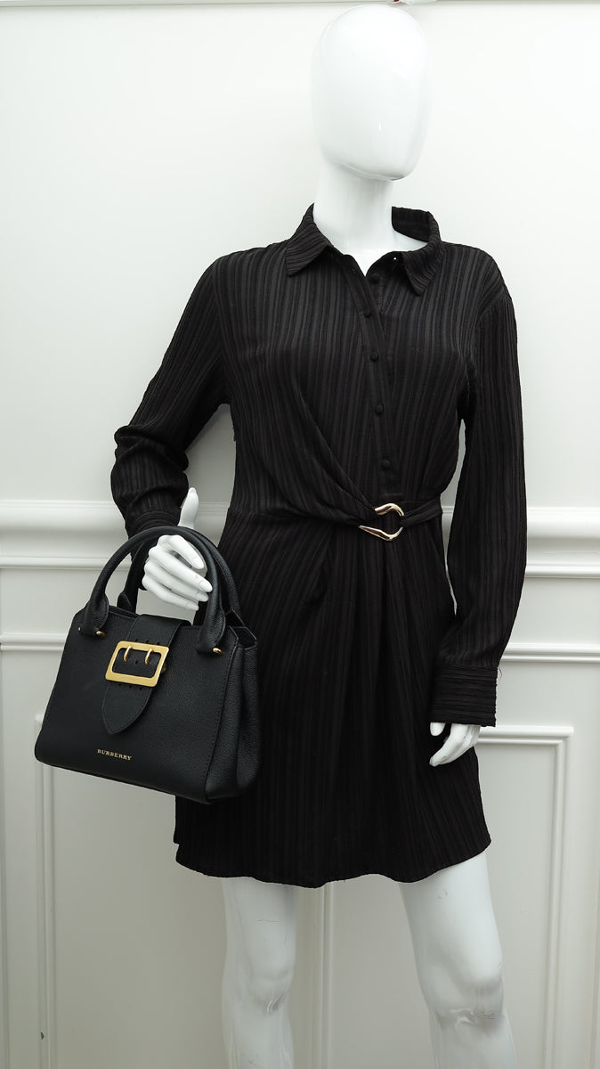 Burberry Black Buckle Tote Small Bag