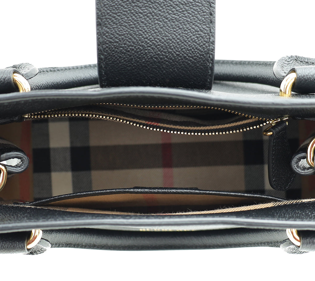 Burberry Black Buckle Tote Small Bag