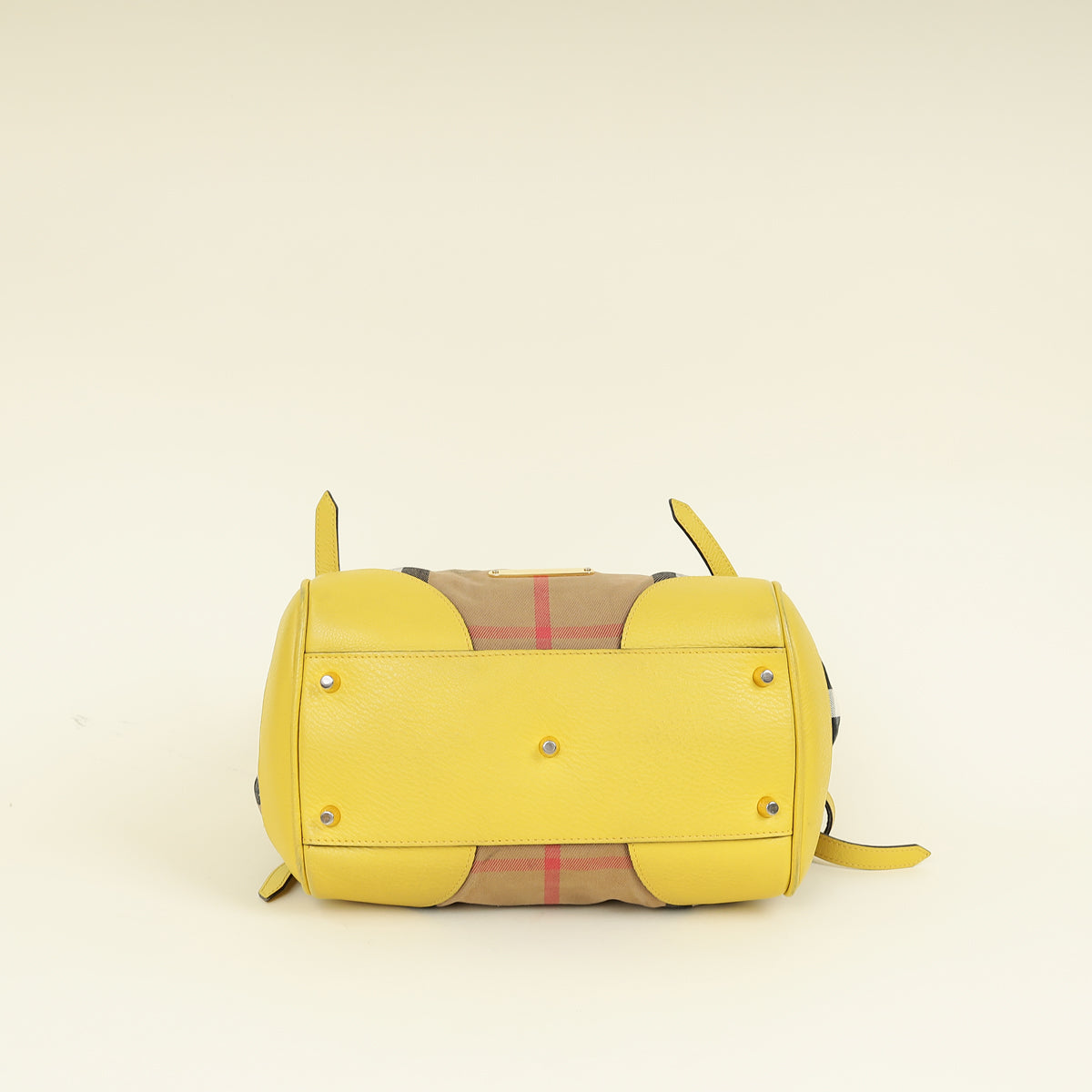 Burberry Bicolor House Check Canterbury Tote Bag