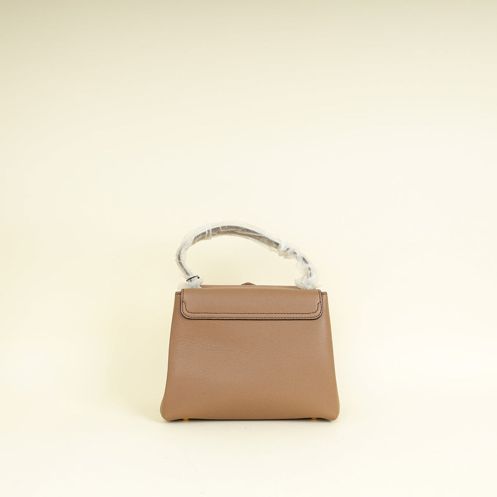 Burberry Dark Sand Camberley Small Top Handle Bag