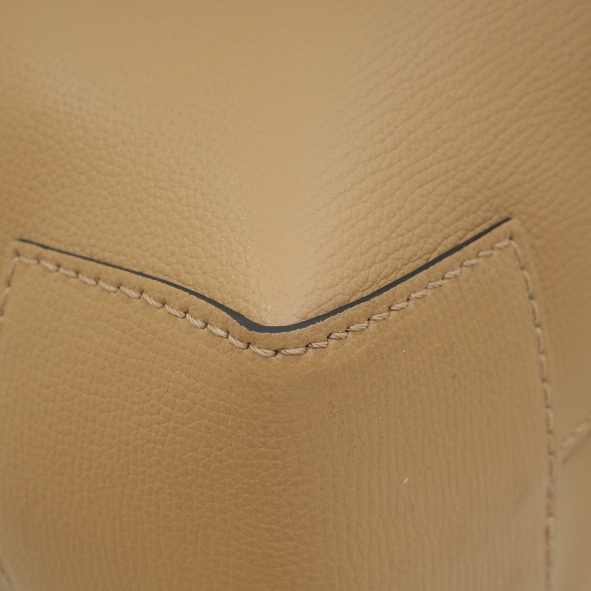 Burberry Light Camel Embossed Crest Large Tote Bag