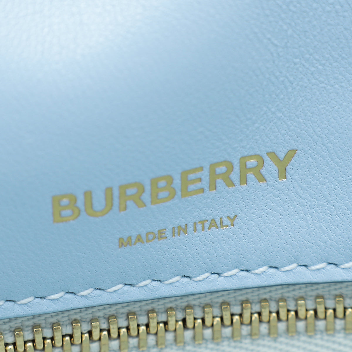 Burberry Pale Blue Soft Olympia Small Flap Chain Bag
