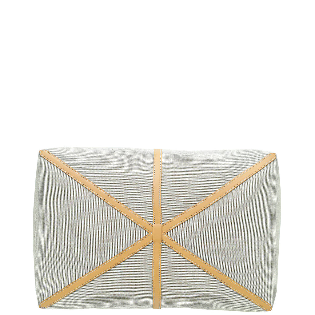 Burberry Bicolor Logo XL Beach Tote  Bag