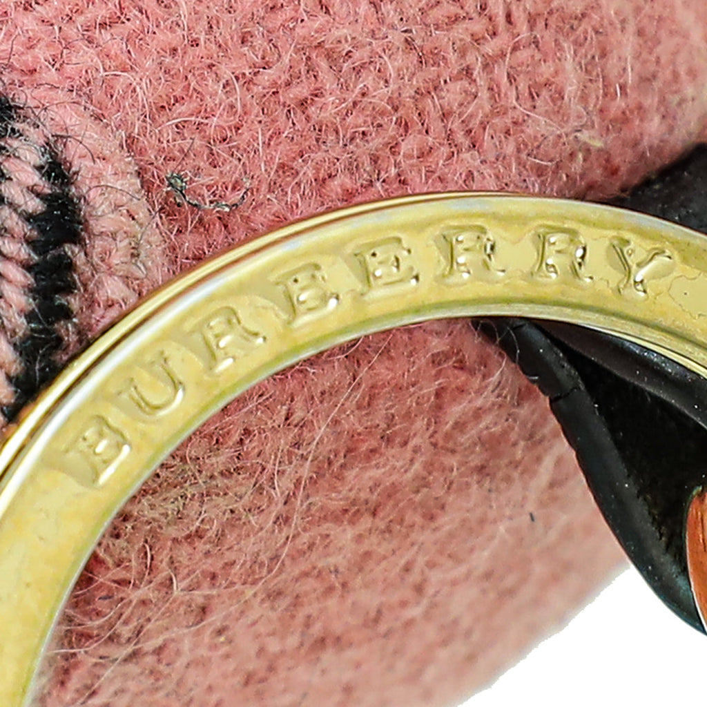 Burberry Pink Check Thomas Bear Bag Charm