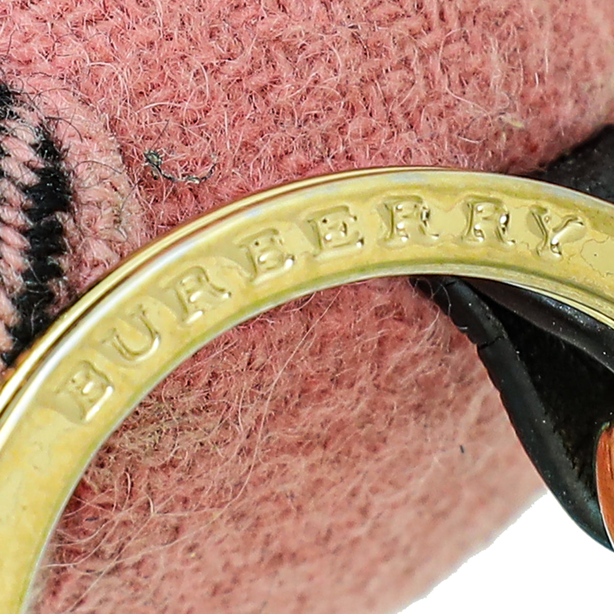 Burberry Pink Check Thomas Bear Bag Charm