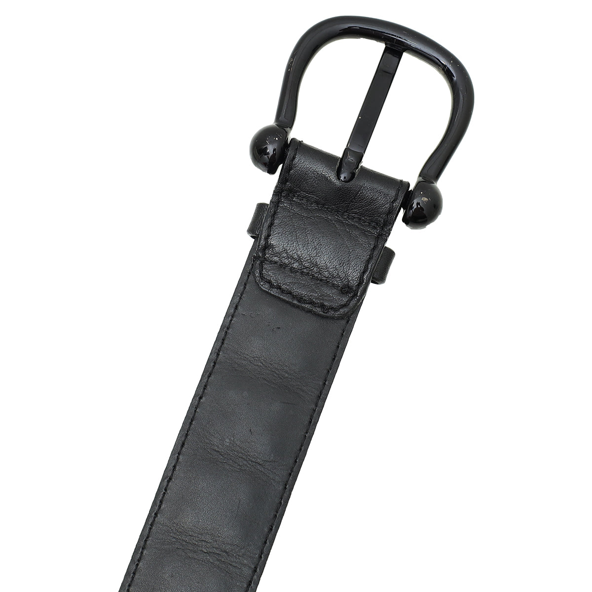 Burberry Black Vintage Check Buckle Belt 40