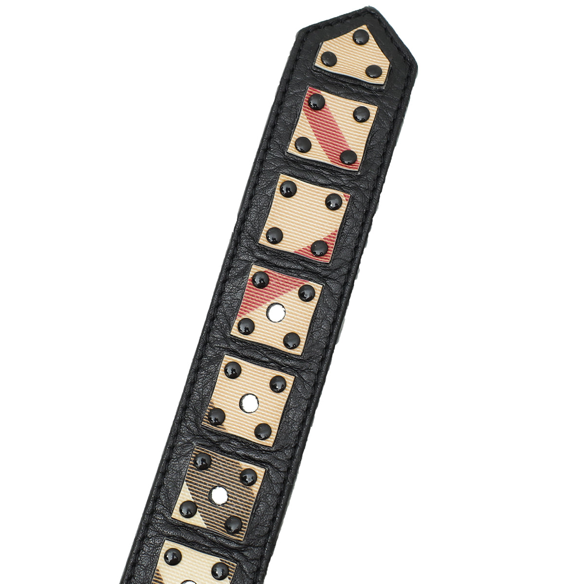 Burberry Black Vintage Check Buckle Belt 40