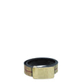 Burberry Bicolor Haymarket Check Buckle Belt 40