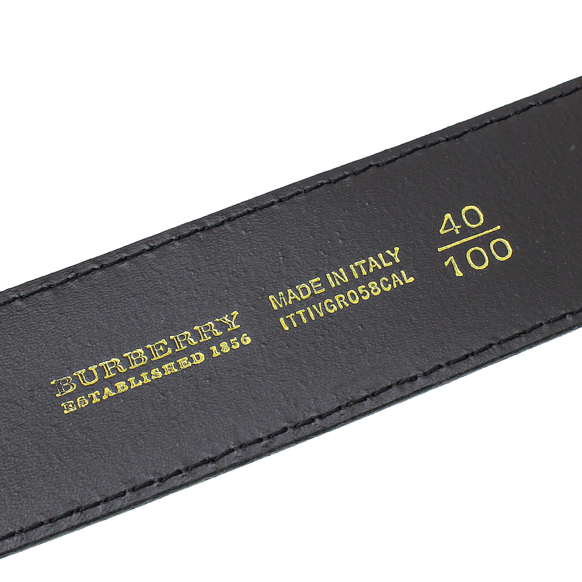 Burberry Archive Beige Reversible Haymarket Check Buckle Belt 40